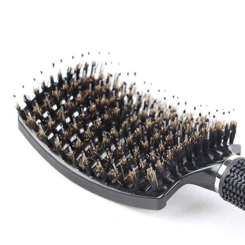 Brushy Haarborstel Vrouwen Nat Kam Haar Borstel Professionele Tools Kam Kapper Kappers Borstel Voor Haar Massage Haar Borstel