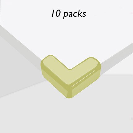 10Pcs Baby Veiligheid Siliconen Protector De Hoek Edge Protection Cover Kinderen Anticollision Edge Kind Corner Guards: green