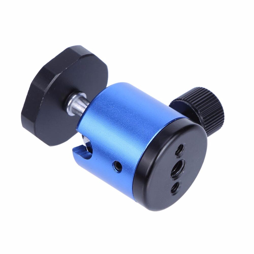 1/4 "tornillo cabeza de bola montaje trípode cabeza Metal trípode Pan Tilt tornillo adaptador para cámara trípode Flash DSLR videocámara