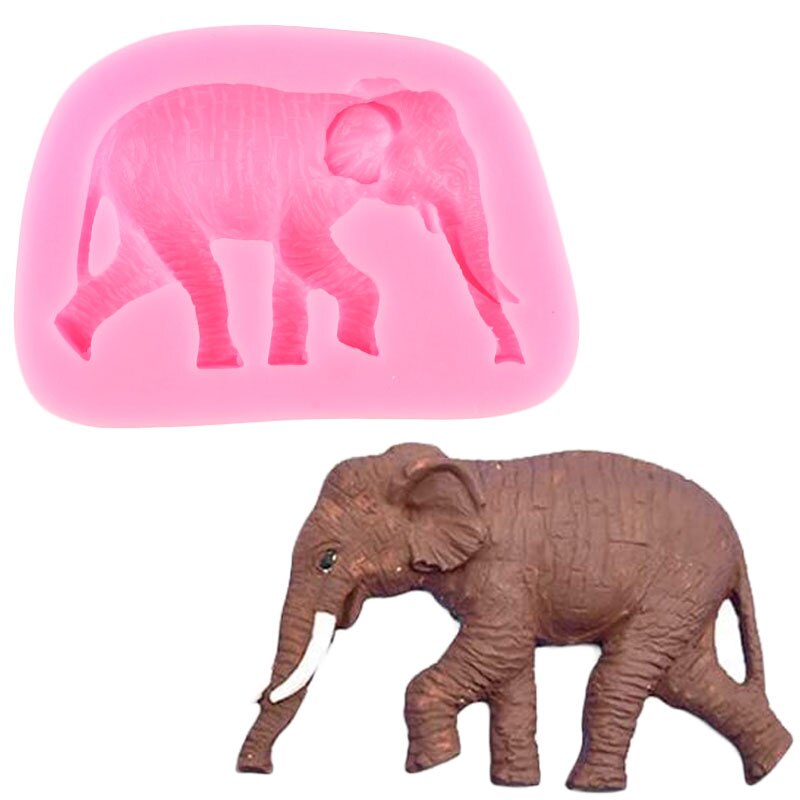 CakeDeco Siliconen Mal Wildlife - Olifant