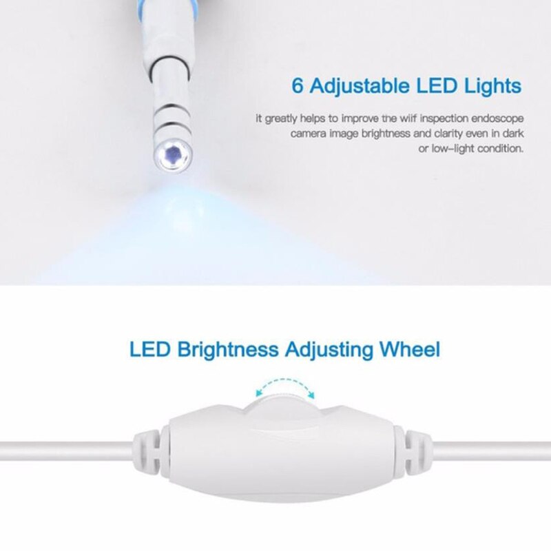 3-in-1 Ear Cleaning Endoscope Mini Camera 5.5mm Borescope Inspection Camera Otoscope Visual Earpick Tool