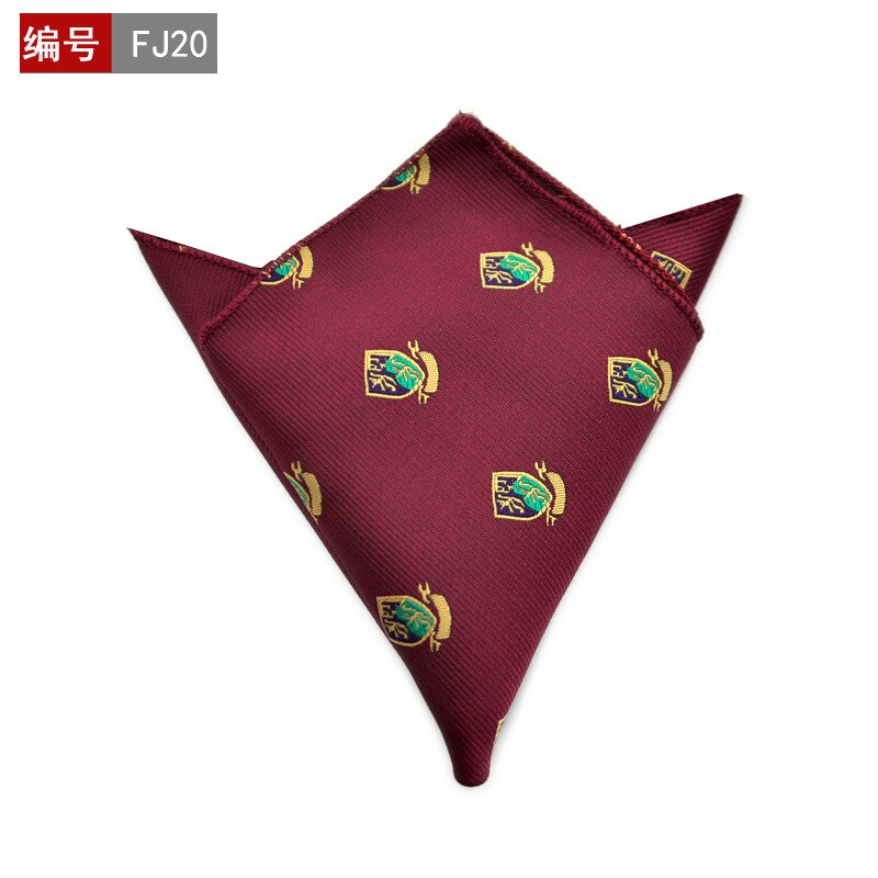25*25cm polyester lommetørkle herre business dress floral lomme firkantet hankies klassisk rutete lomme håndkle: 16