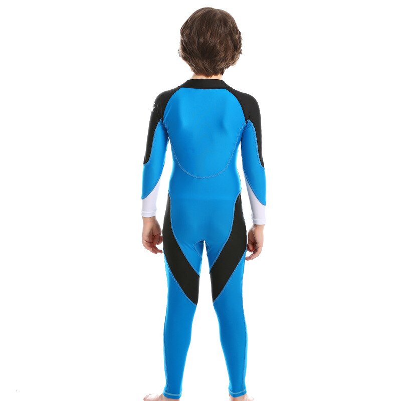 Traje de buceo de nailon para niños, Neopreno, protección UV, cuerpo completo, manga larga, una pieza