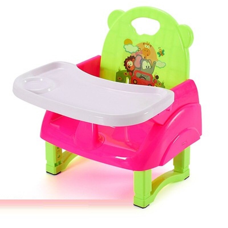Barnas spisestol baby spisebord bærbart baby spisebord sammenleggbart barnestol ryggstol stol sete liten krakk: D