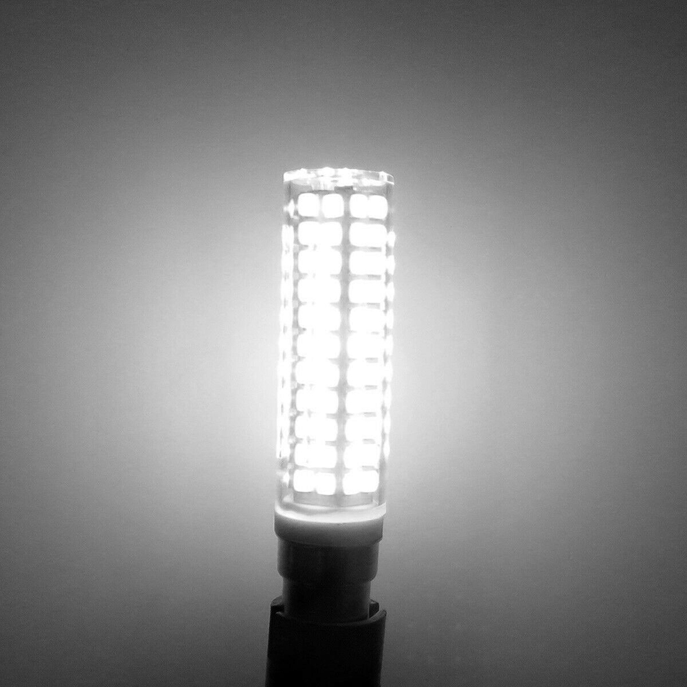 Luces LED regulables BA15D E11 E12 E14, minibombillas de maíz de cerámica de 136 LED, 15W, reemplaza las lámparas halógenas de 150W, 220V, para candelabro doméstico: YELLOW / Blanco frío / 2 unidades