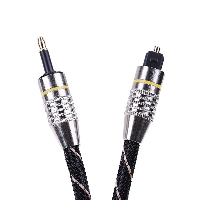 3,5mm Digital optisch Audio- Kabel Faser Mini Toslink auf Toslink Optik Kabel für PS2 PS3 Laptop HDVD