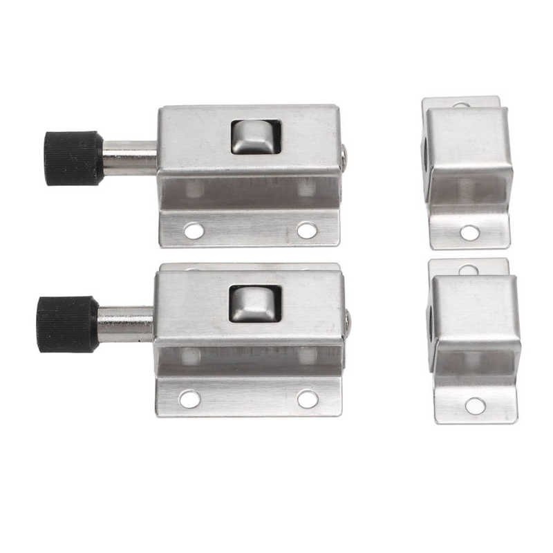 Automatic Spring Lock Door Latches Reliable Flat Bottom High Strength Anti Theft Stainless Steel for Security