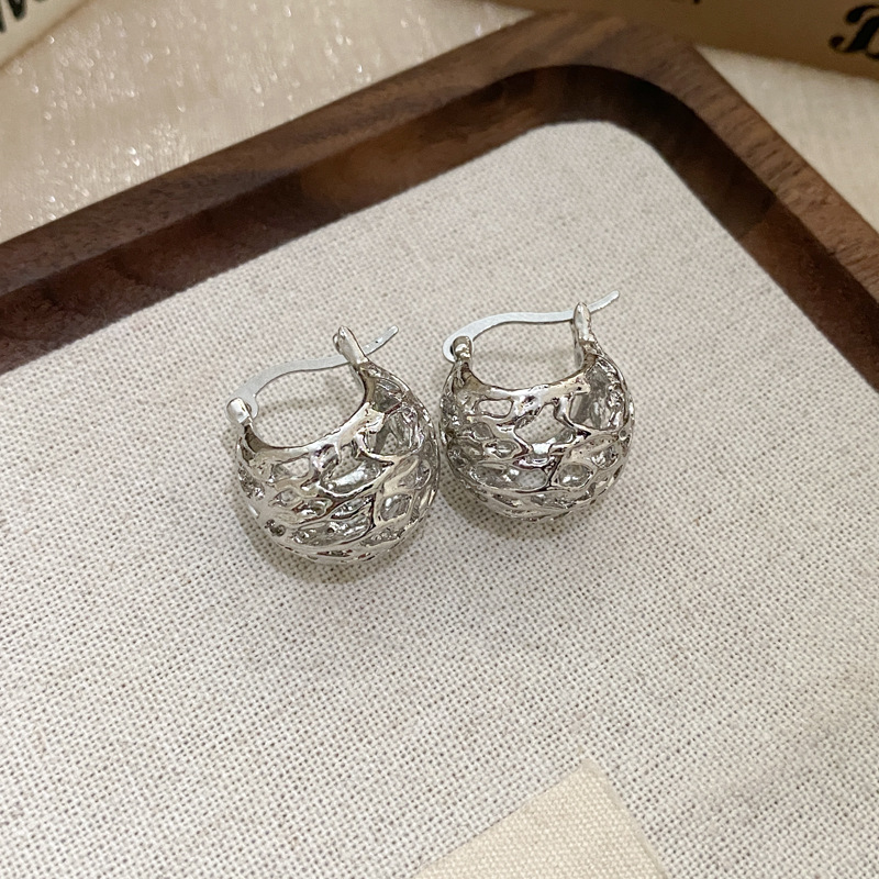 Pendientes de aro gruesos de Metal liso de acero inoxidable para mujeres y niñas, aros redondos a la , pendientes llamativos, joyería Punk: Color oro puro