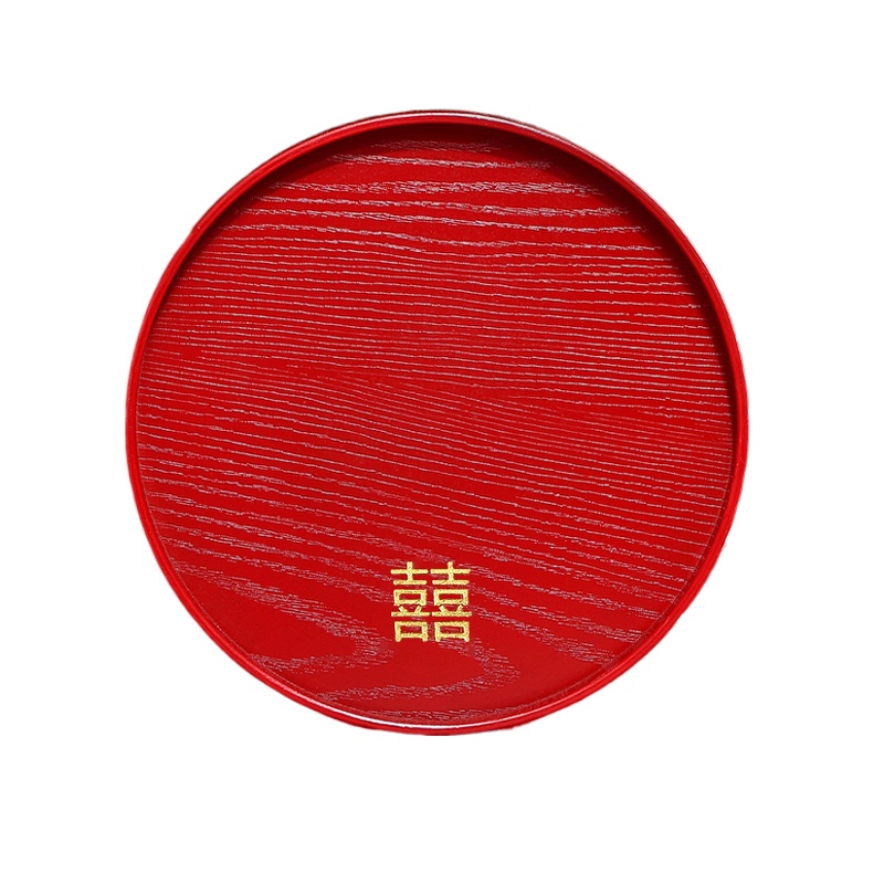 Escalier décoratif de mariage en bois massif rouge chinois, infuseur de thé à sec à la maison, fournitures de mariage