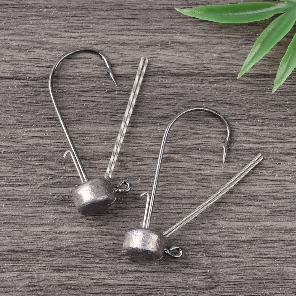 6 PCs/Lot Mushroom Head Jig Head Fishing Hook Weedless Fishing Ned Rig Bass Fishing Tackle 3.5g 5.5g 6.5g