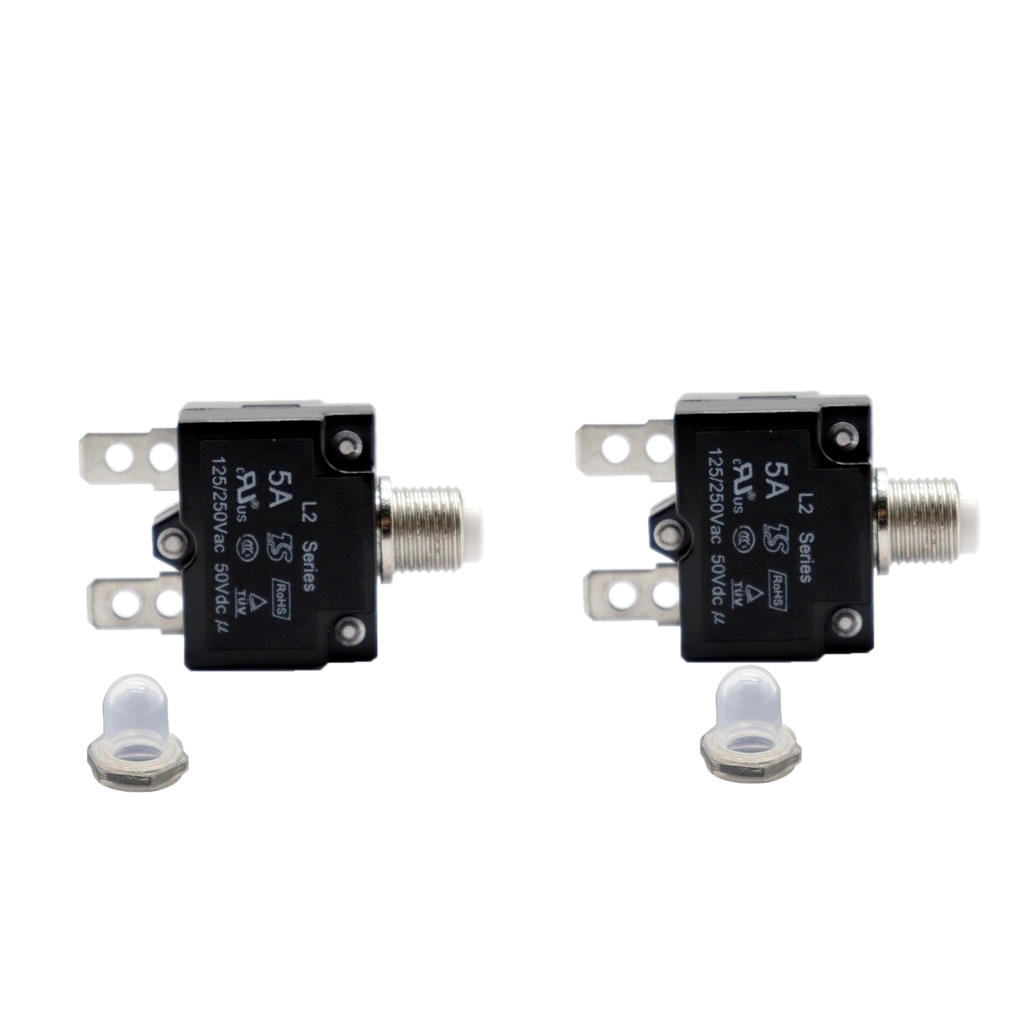 5Amp Push Button Circuit Breaker Manual Resettable Overload Switch Fuse