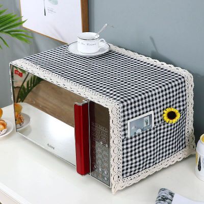 SRYSJS Bunte Baumwolle und leinen Mikrowelle Staub Abdeckung Doppel Tasche Mikrowelle Ofen Abdeckung Handtuch Einfach Sauber: A7