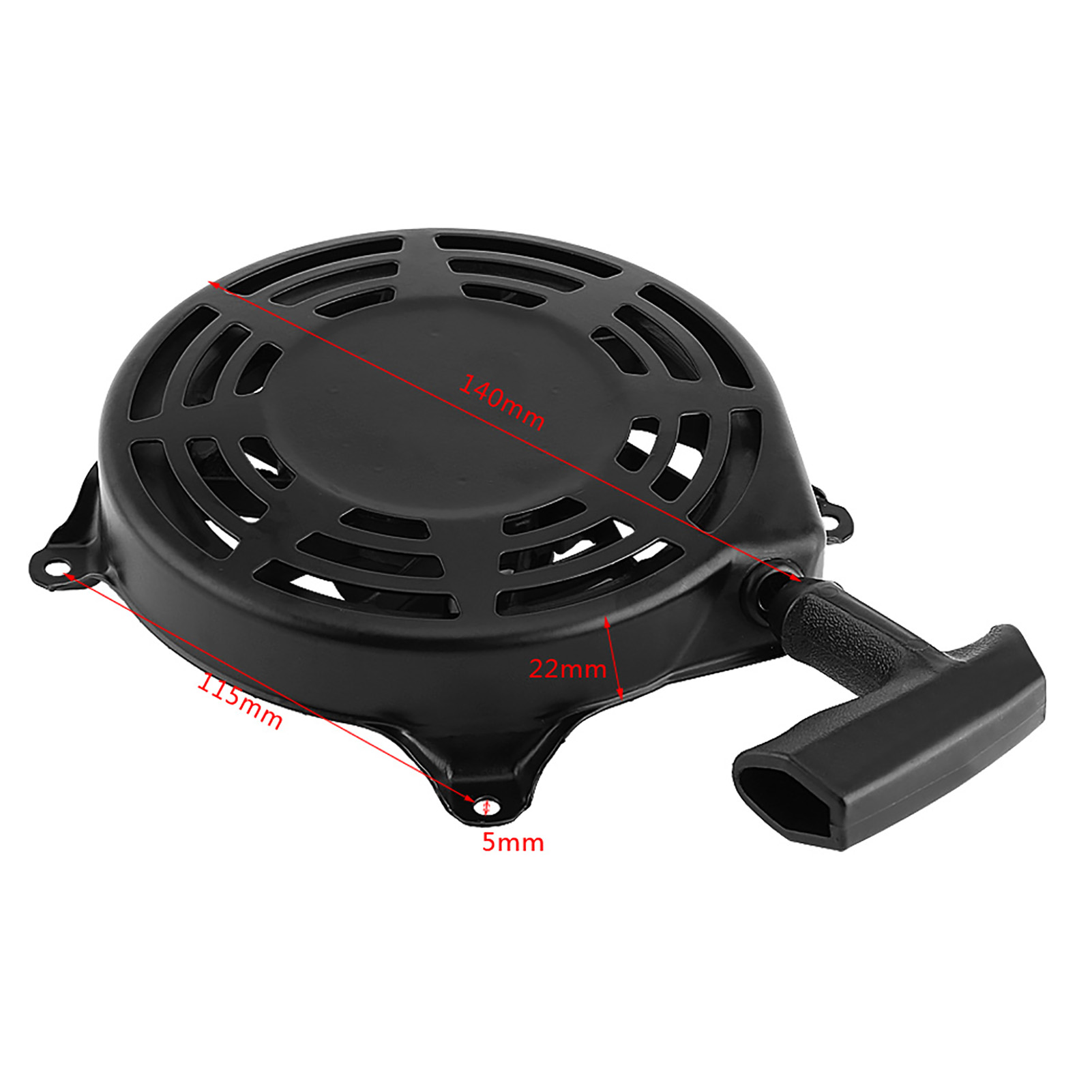 Gruppo avviamento a strappo avviamento a strappo per Briggs e Stratton 497680 ,140x115x22mm, Montaggio: per 099772 , 099777 , 110600 , 111600 , 120600