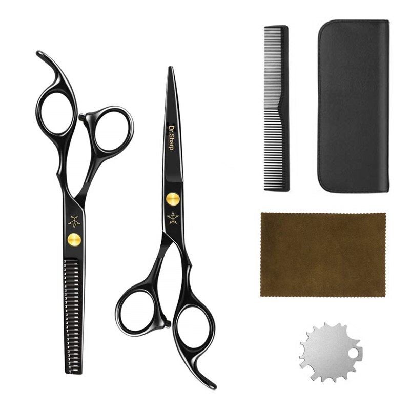 Hairdressing Shears curved thinning shears Hair cutting tools hair scissors hair thinning cutting set: Default Title