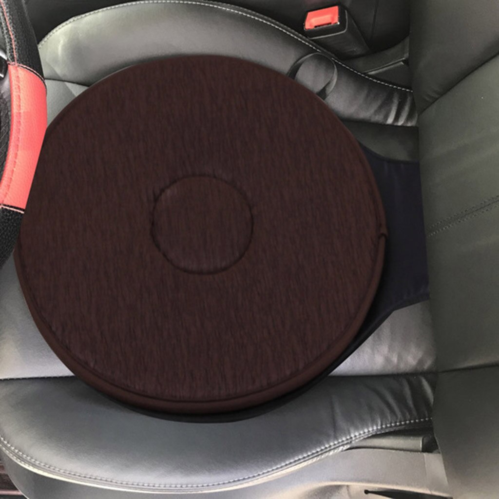 Deluxe Padded 360 degree Swivel Seat Cushion for Chair Car w/Washable Cover