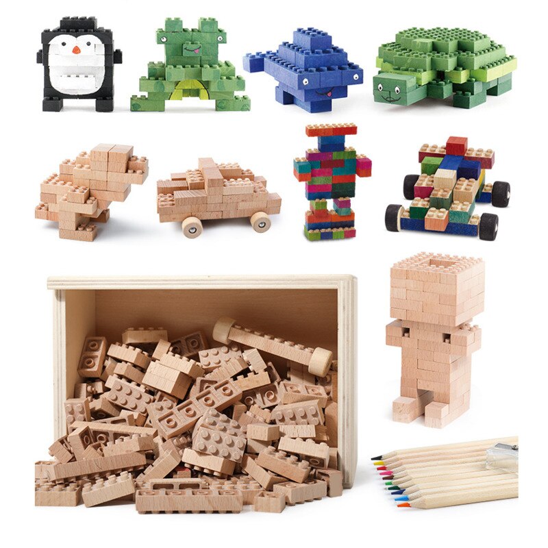 Creativo di Legno edificio bloccare Cervello Gioco Giocattoli per I Bambini Scherza il Regalo di Intrattenimento Interazione Intelligenza Giocattoli Educativi