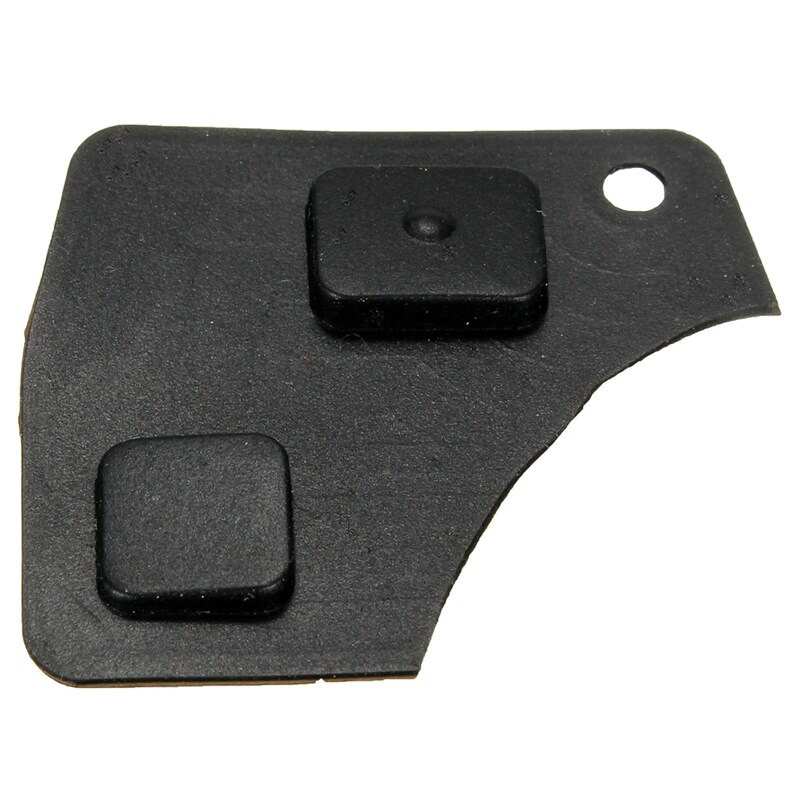 2pcs 2 Button Replacement Remote Key Fob Repair Switch Rubber Pad For Toyota Car