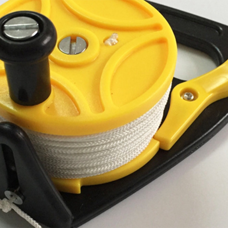 Compact Scuba Dive Reel Kayak Anchor With Thumb Stopper For Safety Underwater Diving Snorkeling