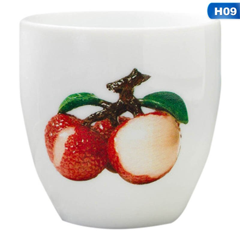 Japanese Magic Sakura Teacup Cold Temperature Discoloration Color Changing Tea Cup Flower Ceramic Kung Fu Tea Set