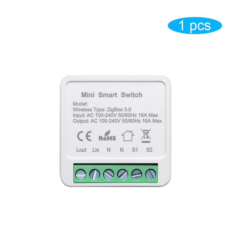 Tuya Smart ZigBee Switch Module Home Automation DIY Breaker Supports 2 Way Control, Work with Alexa Google Home: ZigBee Module 1pcs