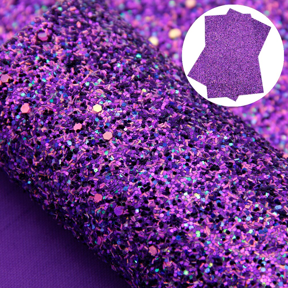 50*140cm Solid Color Chunky Glitter Faux Leather Sheet Vinyl Leatherette Clothing Upholstery DIY Earring Accessories,1Yc12110: 1097008035
