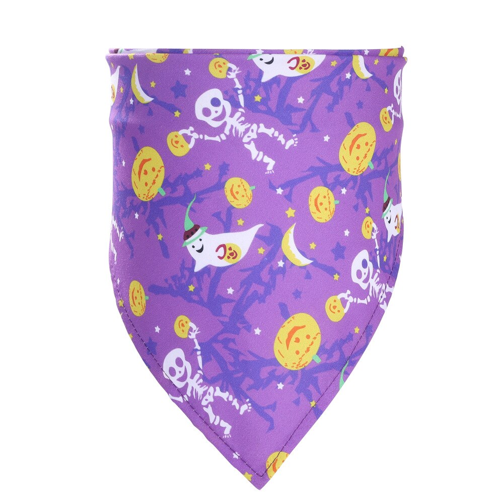 Halloween Stijl Huisdier Bandana Wasbaar Hond Bandana Strikjes Kraag Huisdier Sjaal Grote: 07