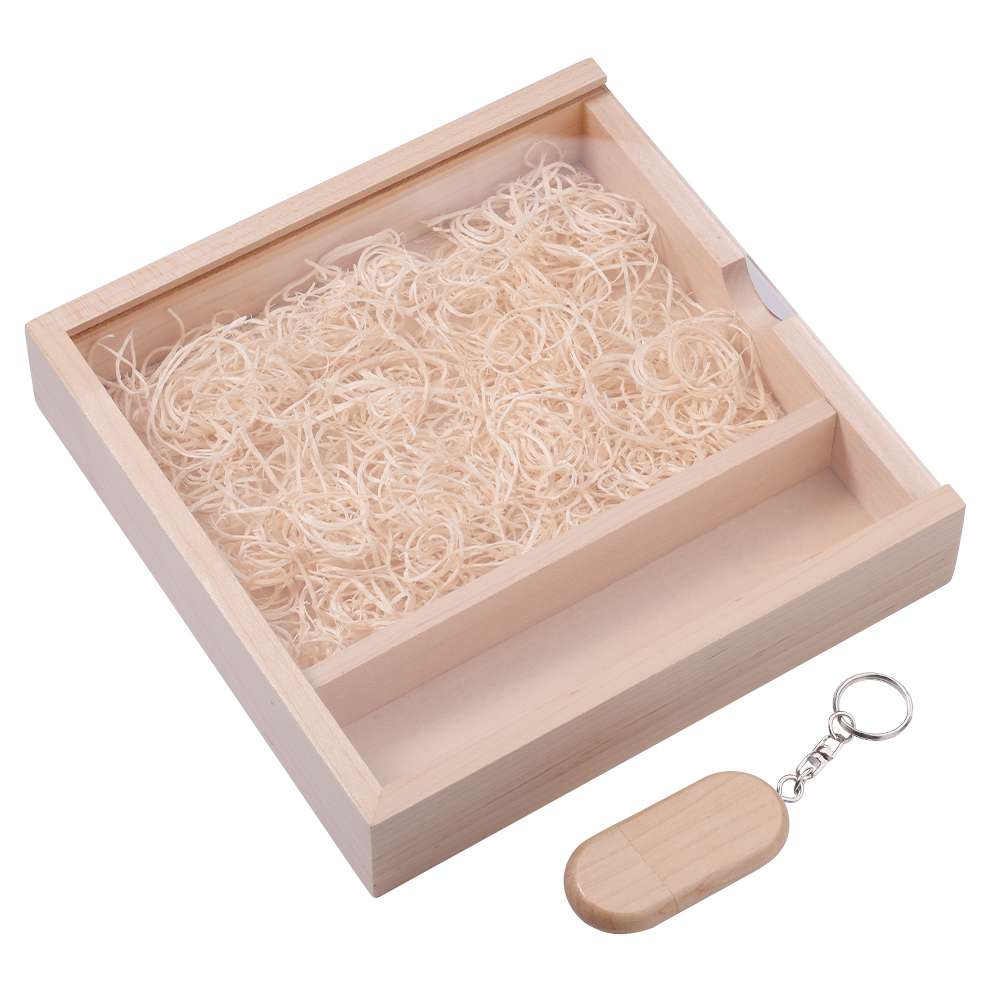 Wood Photo Box USB 2.0 Flash Drives Free Logo Wedding Custom Pen Drive Real Capacity Memory Stick Photography U Disk 64G: Silver / 1TB