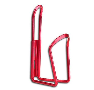 Soporte de aluminio para botella de agua de ciclismo, soporte de pieza para botella de ciclismo, accesorios plegables para bicicleta de montaña: Red