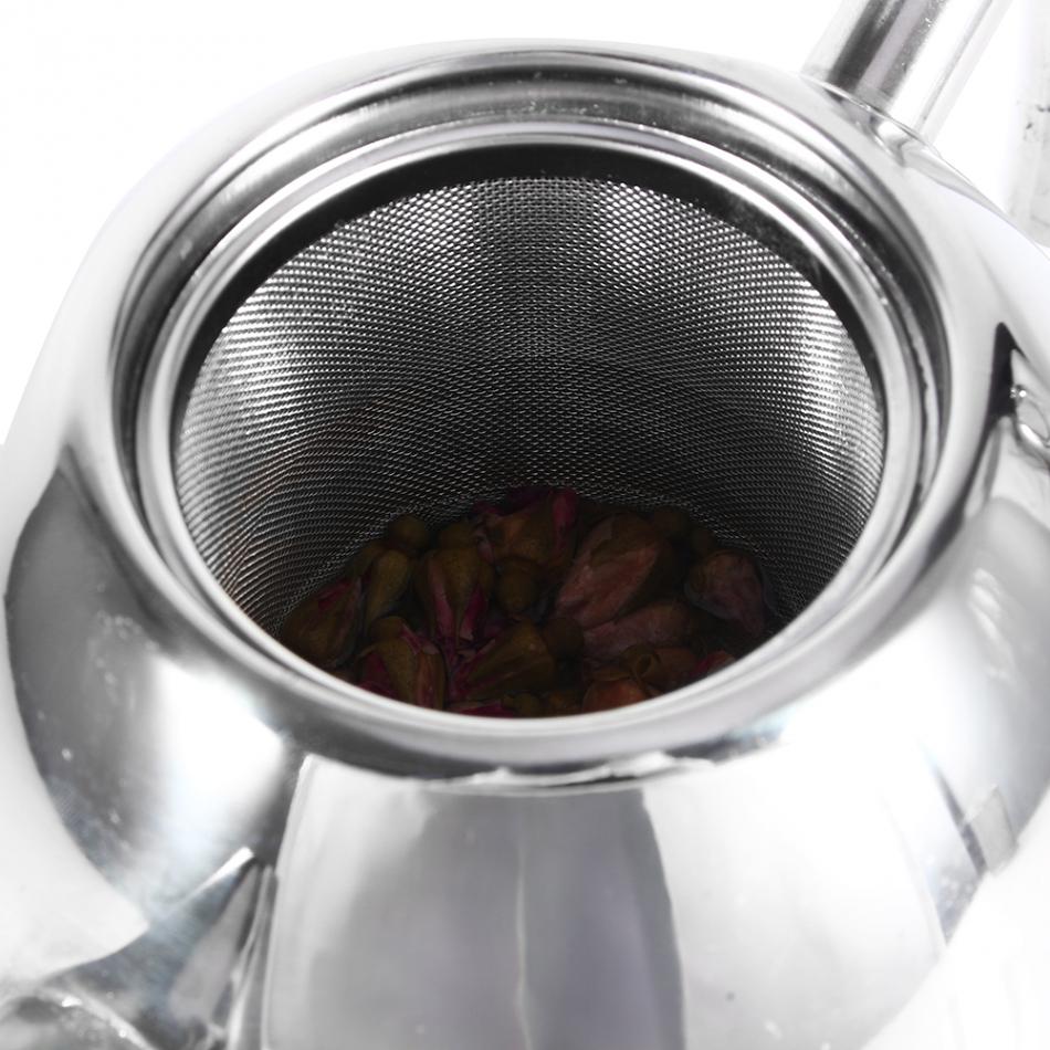 1000/1500ML Stainless Steel Teapot Coffee Pot Water Kettle With Filter Large Capacity