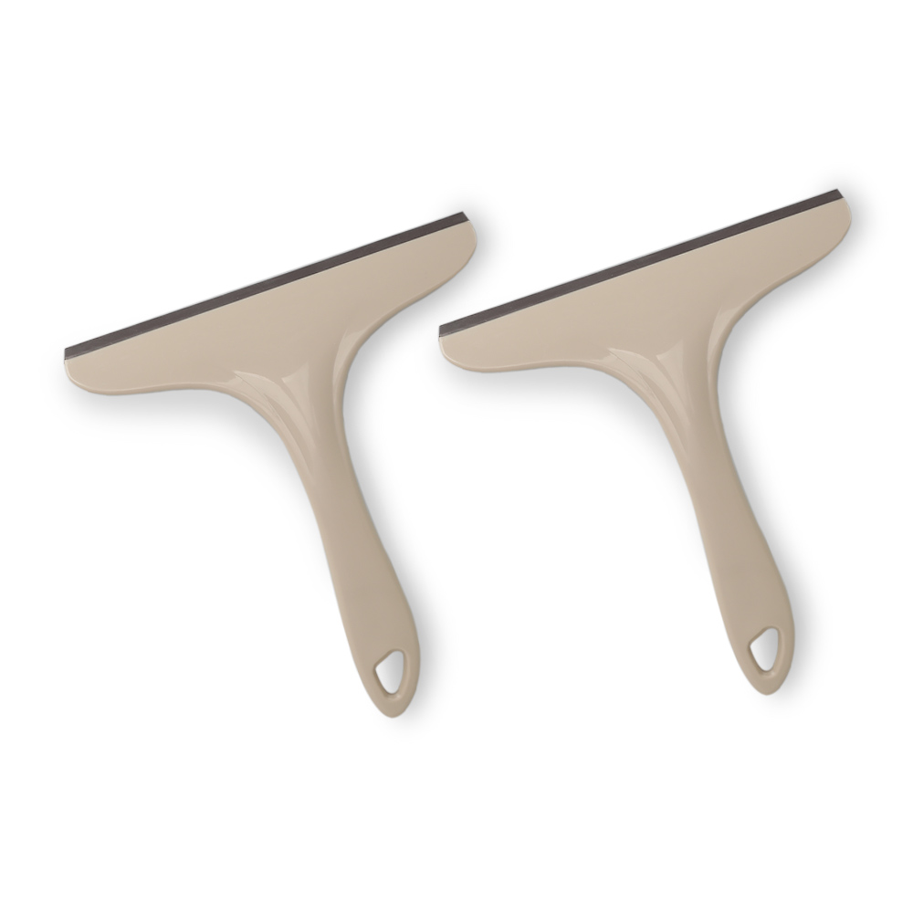 Window Squeegees Glass Cleaning Wiper with Durable Rubber TPR Blade Car Window Glass Wiper Cleaner Household Cleaning Tool: 2PCS