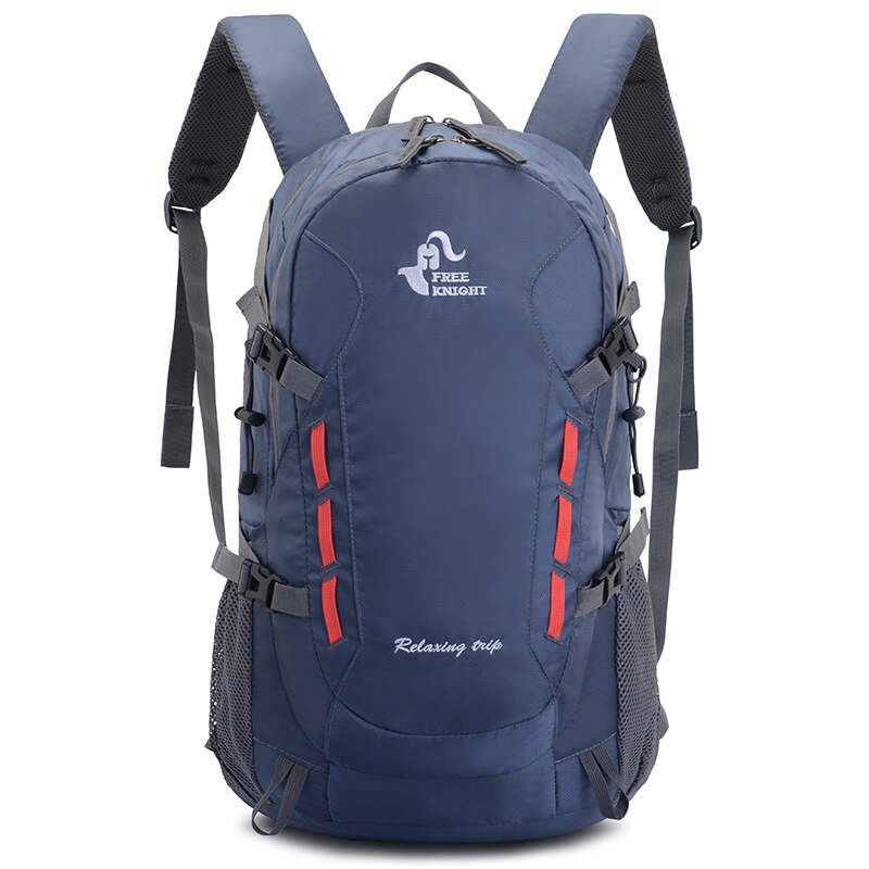 neue Stil Ich bin Freien Rucksack 40L Wasserdicht Nylon Rucksack Fahrten Gepäck: dunkel Blau