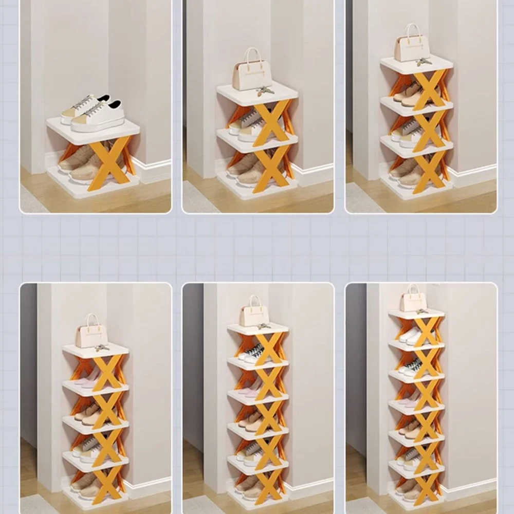 Shoes Racks Storage Organizer Detachable Shoe Racks Saves Family Household Rack Multi Layer Simple Shoes Shelf Color Cabinet