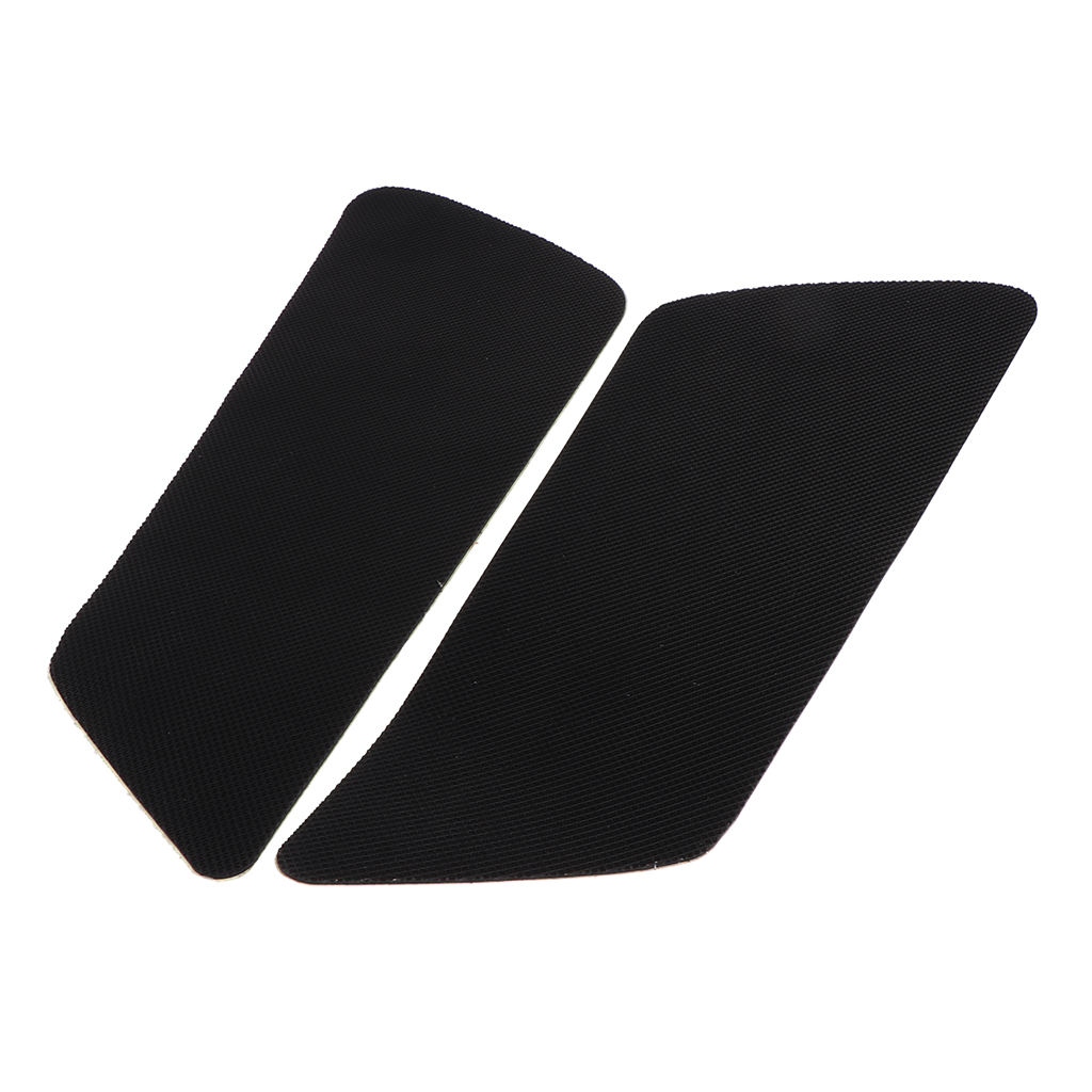 Black Motorcycle Rubber Tank Traction Pad Side Gas Knee Grip Protector