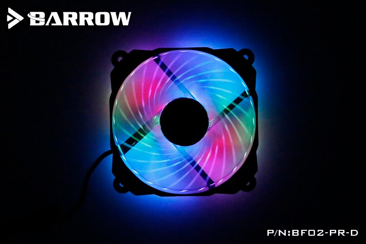 Barrow BF02-PR RGB 12cm Fan for Radiator black RBW/RGB: RGB