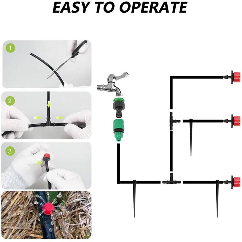 5m 3/5mm 4/7mm 8/12mm Hose PVC Micro Drip Irrigation Tube Plants Sprinkler Pipe Greenhouse Agriculture Micro Irrigation Hose
