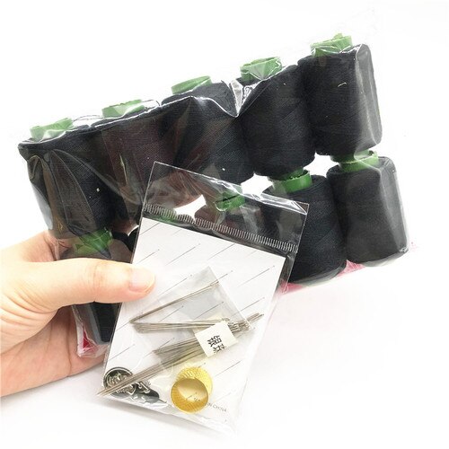 10 Pcs filo per cucire bianco e nero strumenti per cucire forniture per trapuntatura filo di poliestere per macchina da cucire cucitura a mano: Grigio scuro