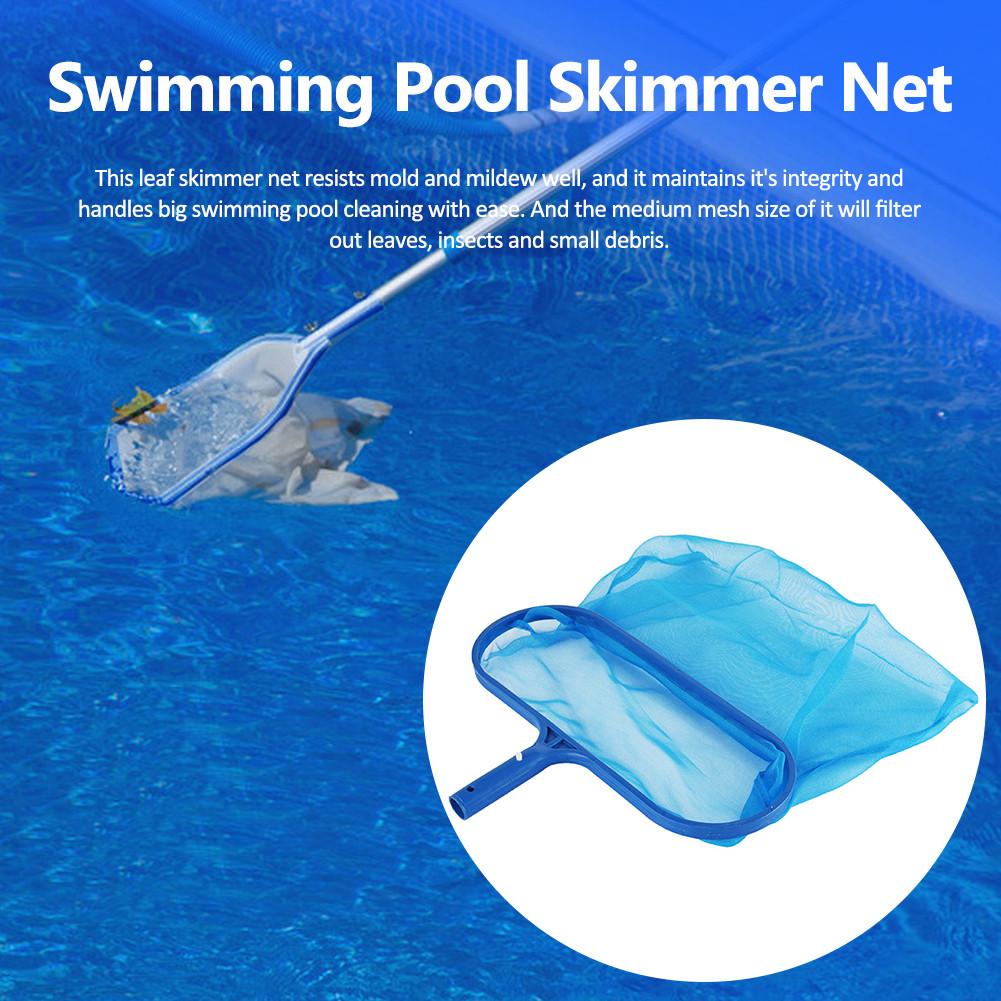 Pool Skimmer Net Swimming Pool Leaf Skimmer Rake Net Bag Catcher Portable Cleaning Tool For Pool Fish Pond Aquarium