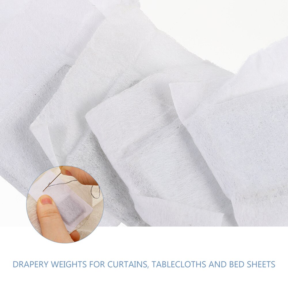 12 st nonwoven gardintillbehör täckta gardinvikter för dukflagggardin