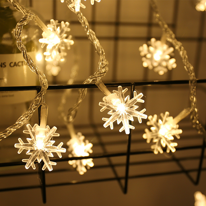 Kerstboom Decoratie Sneeuw Lantaarn LED Licht Voor Thuis 3m 20 Lampen Bruiloft navidad Decoraties