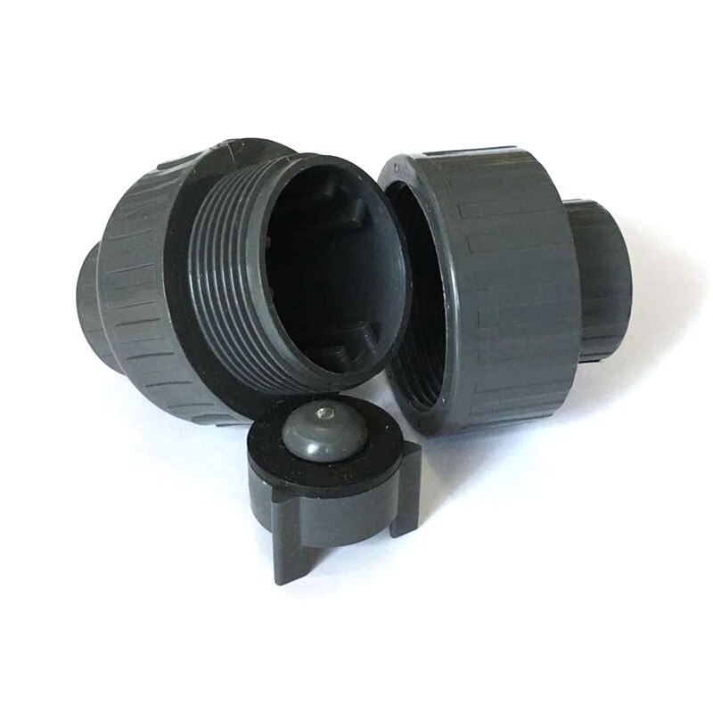 1pc 25 ~ 63 mmhi pvc-rör backventil akvariumbevattning vattenpump röranslutningar förhindrar tillbakaflödesanslutningar