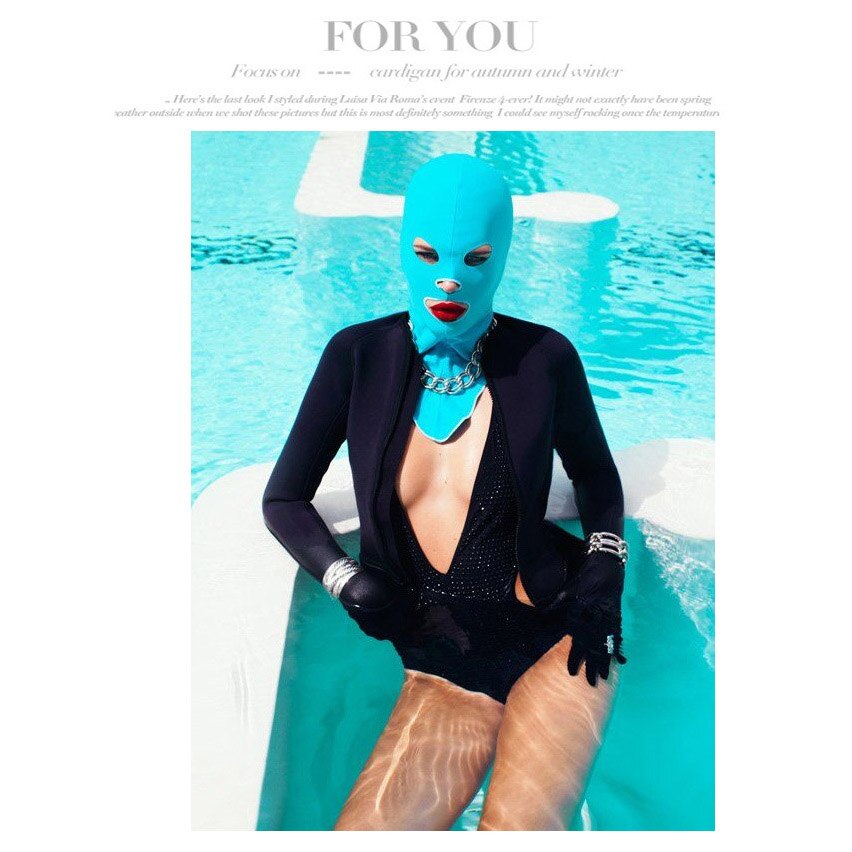 Männer Frauen Gemischt-farbe Facekini Schwimmen Maske Ausschlag Wachen Ohr Schützen Maske Anti-Uv Quallen Tauchen Schwimmen Hüte
