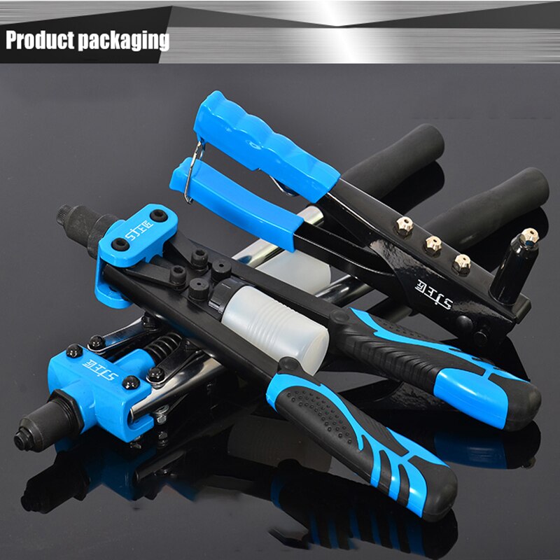 Metal Wood working Pop Rivet Tool Riveter Gun Repair Tools Kit Heavy Duty Hand Tool