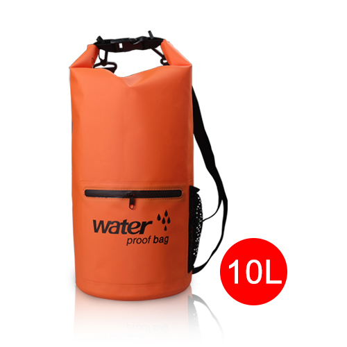 10L 20L Outdoor River trekking bag Double shoulder strap Swimming Waterproof Bags Ultralight Dry Organizers Drifting Kayaking: 10L Orange