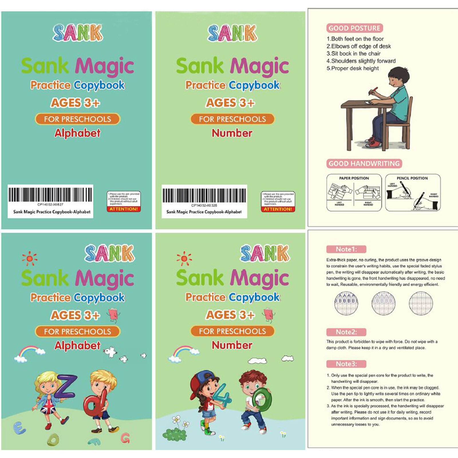 Copybook Handwriting Copybook Children Copybook Books For Kids Preschool Education 13x19cm Practice Copybook