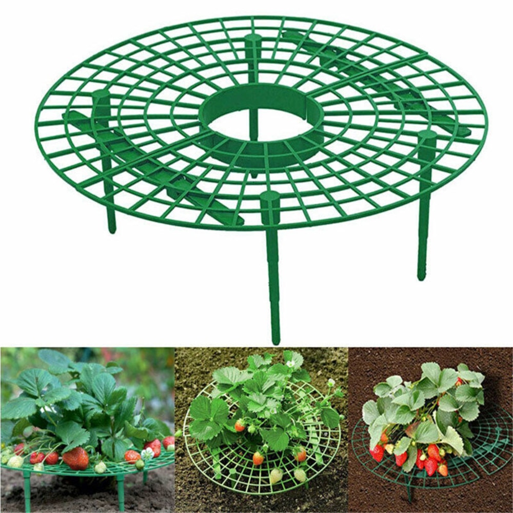 1PCS Strawberry Stand Balcony Vegetable Rack Garden Frame Planting Rack Fruit Support Plants Climbing Vine Pillar Stands Tools