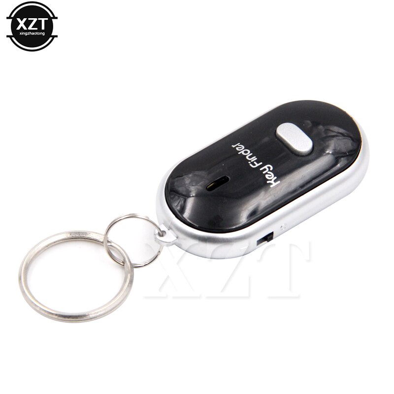 Mini Keychain LED Whistle Key Finder Flashing Sound Beeping Remote Lost Keyfinder Locator Keyring Tracker for Children Wallet