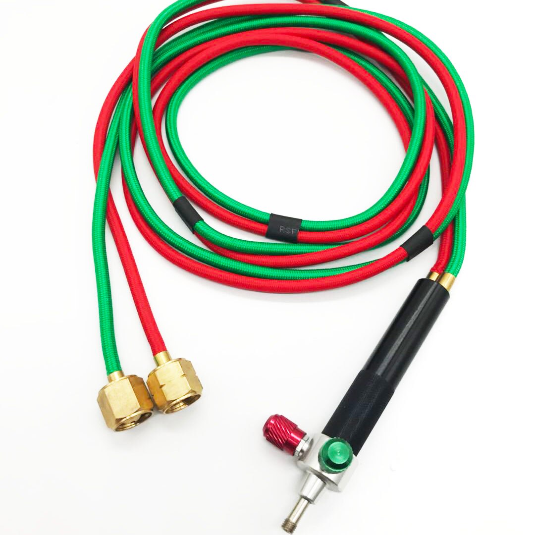 Mini Gas-Brander Gas Lastoorts Voor Zuurstof En Acetyleen Met 5 Tips Gebruikt In Sieraden Gereedschap