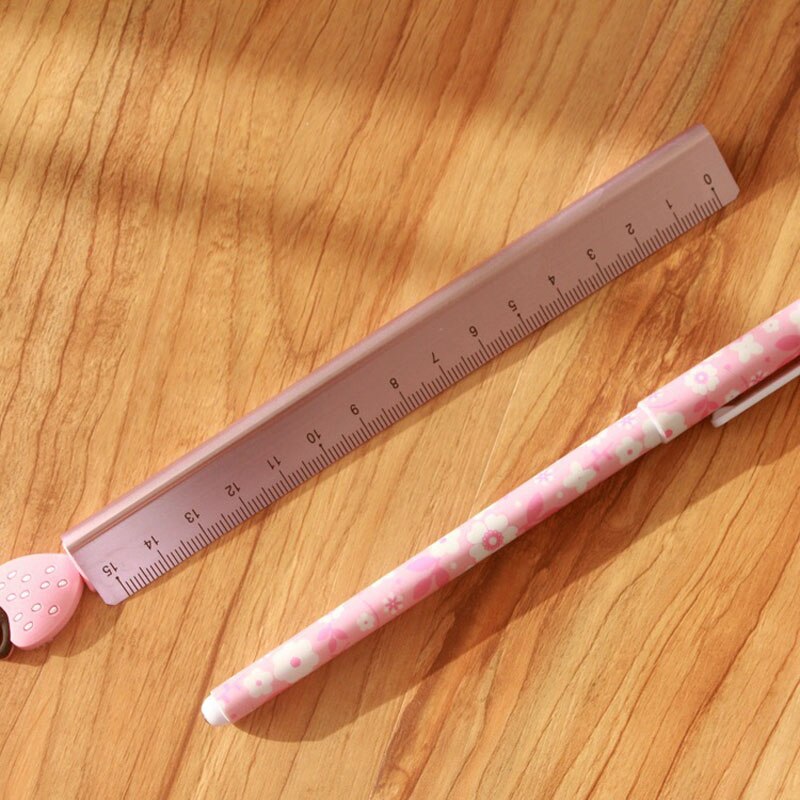 1 PC piękne truskawki ananas arbuz linijka prosta miar metalowych studium rysunek szkolne materiały papiernicze szkolne materiały biurowe