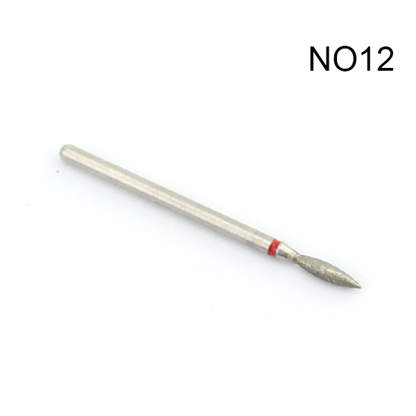 1pcs Milling Cutter Diamond Nail Drill Rotary Bits Milling Cutter For Manicure Burr Cuticle Clean Drill Bit Electric Cutter: NO12