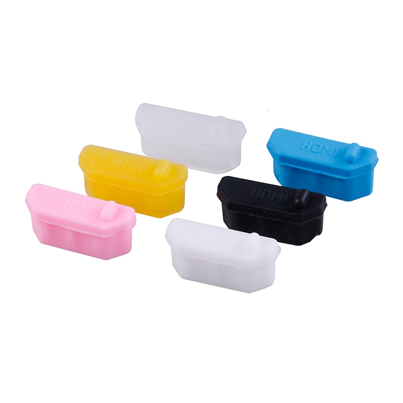 10 Stks/pak Silicone Anti Dust Plug Stopper Universele Stofdicht Usb-poort Hdmi Interface Cover Voor Laptop Pc